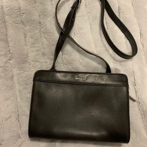 BLACK Matt & nat vegan leather crossbody bag